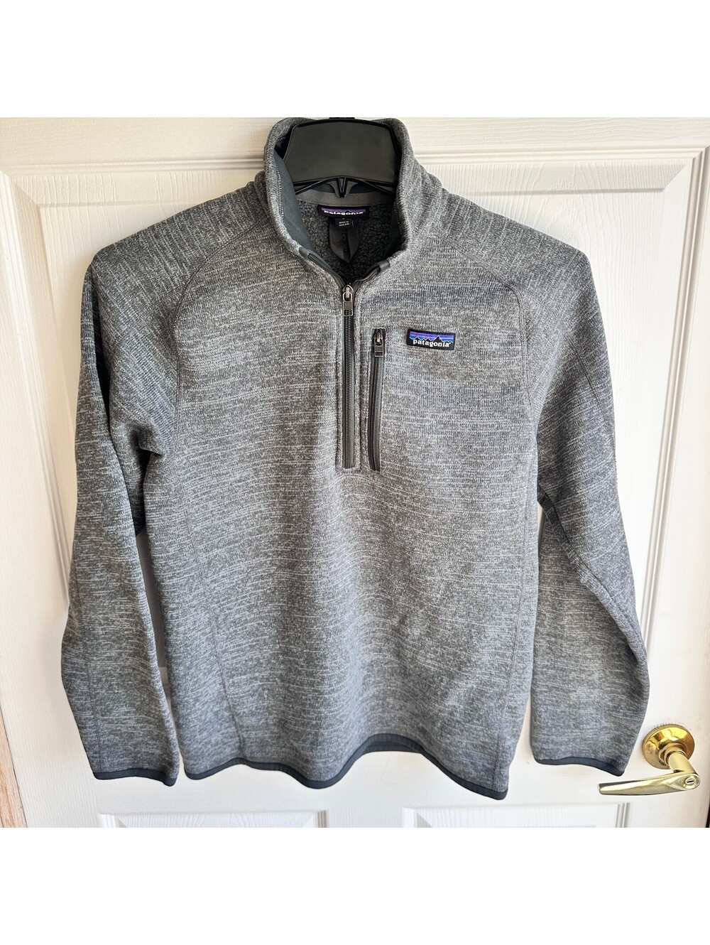 Patagonia Men's Gray Pullover Fleece Jacket Size S